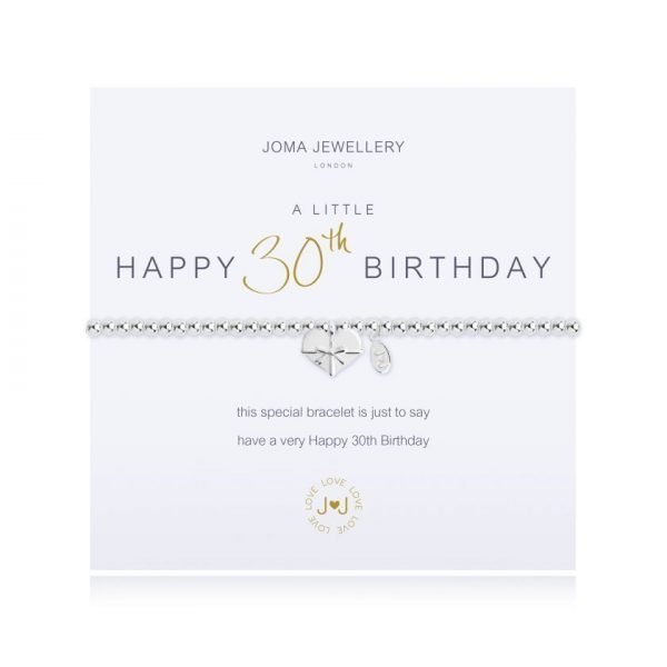 A Little Happy 30th Birthday Bracelet