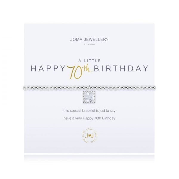 A Little Happy 70th Birthday Bracelet