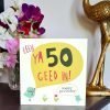 A geordie 50th birthday card. Eeeeh ya 50 geed in. Happy Birthday