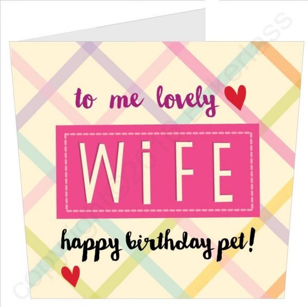 Geordie Wife Birthday Card