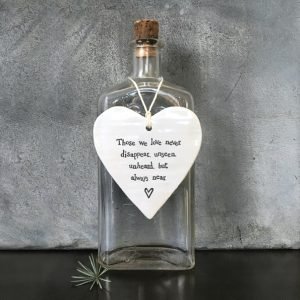 Alternative view of Those We Love Never Disappear Hanging Heart