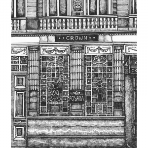 Alternative view of The Crown Posada Print