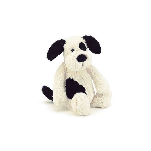 Jellycat Little Bashful Black and Cream Puppy