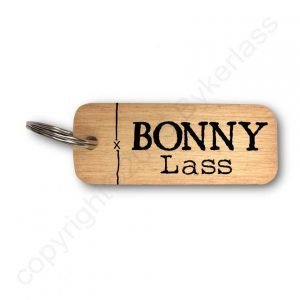 Bonny Lass Wooden Key Ring