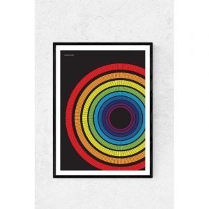 Alternative view of Abstract Rainbow Print