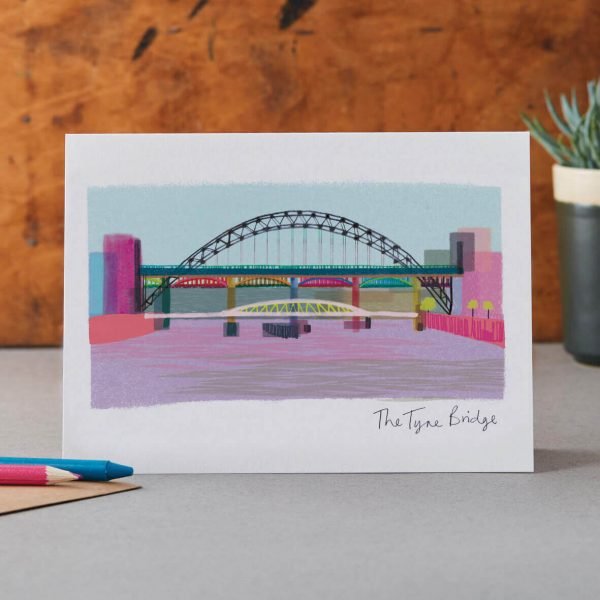 Tyne Bridge Blank Greetings Card