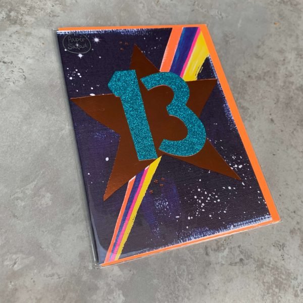 Sparkly 13 card