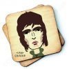 Wooden coaster with a characterchure of Liam Gallagher. Noel is also available