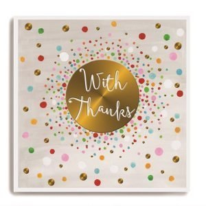 With Thanks Card