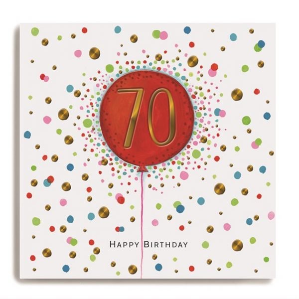 70 Happy Birthday Card