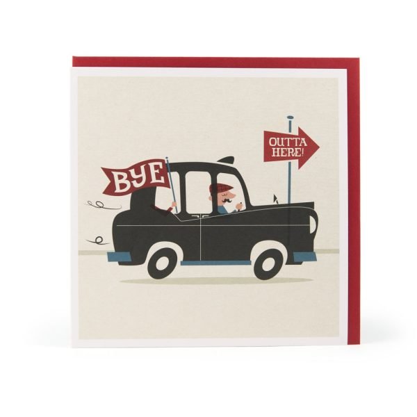 Outa Here Leaving Card