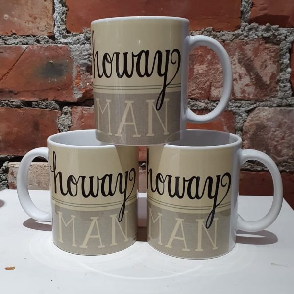Geordie mug designed with Howay Man