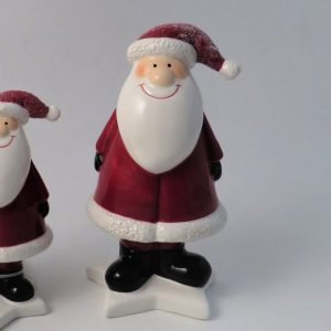 A ceramic santa Christmas decoration