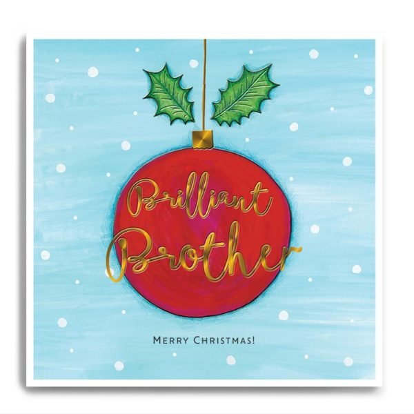 Brilliant Brother Christmas Card
