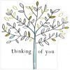 A beautiful, delicate thinking of you card. Featuring a tree and laser cut edges to the card to profile the tree