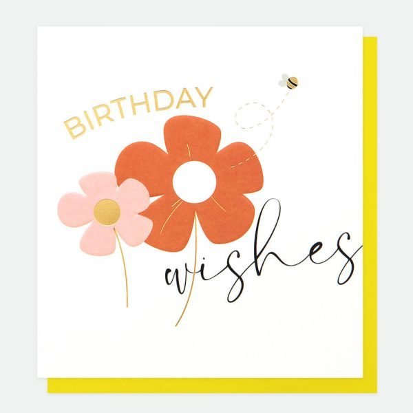 A birthday card with flowers by Caroline Gardner