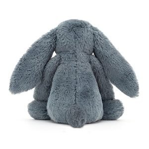 A sweet little dusky blue fluffy Jellycat bunny