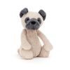 A gorgeous beige and pebble grey pug cuddly toy