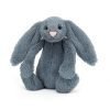A sweet little dusky blue fluffy Jellycat bunny