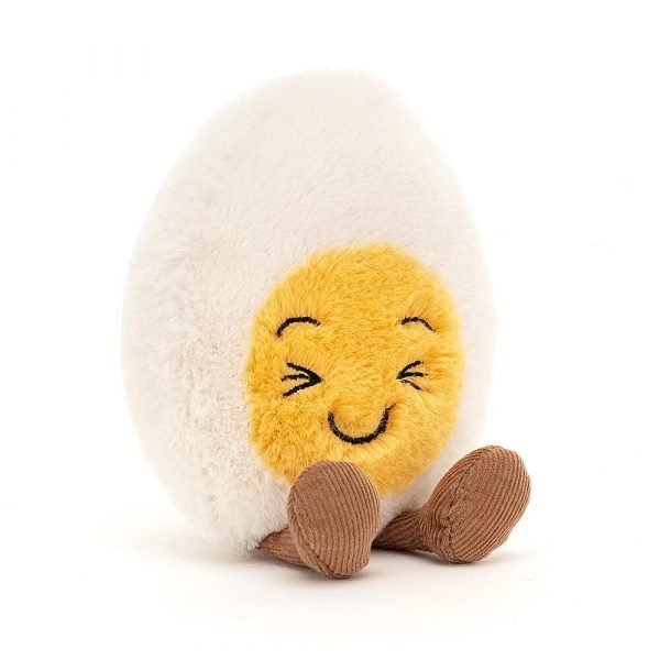 A quirky soft toy from the Jellycat Amuseable range. This laughing boiled egg is easy to hold and will be loved by little ones