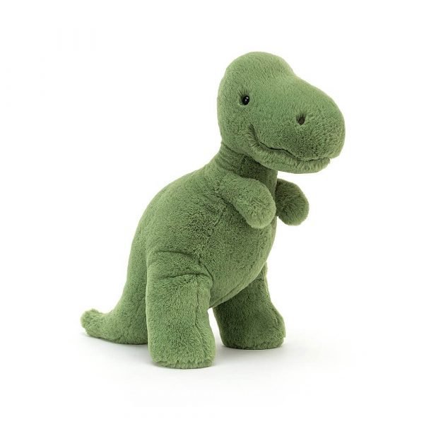 Gorgeous T Rex cuddly toy. 26cm tall in a beautiful moss green