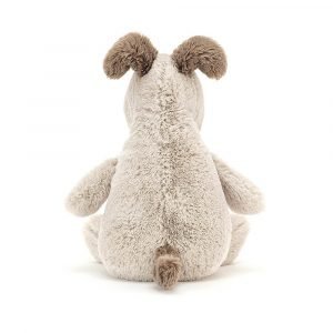 A gorgeous cream and brown patchy cuddly dog from Jellycat