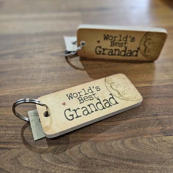 World's Best Grandad Key Ring