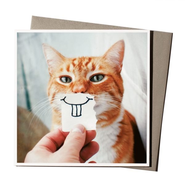 Buck Tooth Kitty Card
