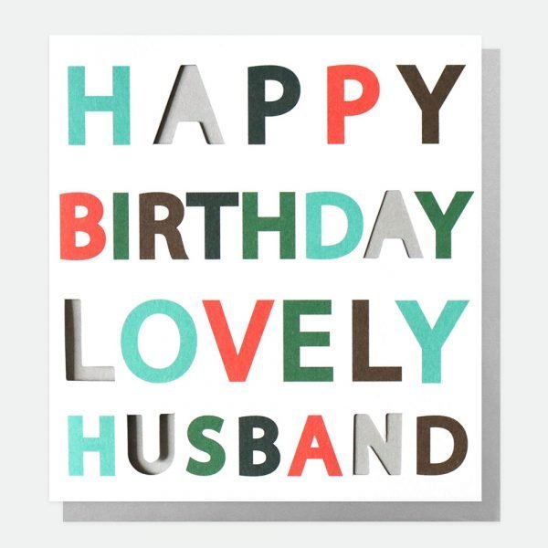 Happy birthday lovely husband card