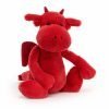 A gorgeous cuddly red dragon from Jellycats Bashful range
