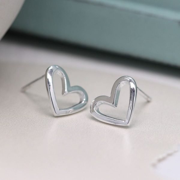 Cut Out Heart Studs by POM from The Dotty House