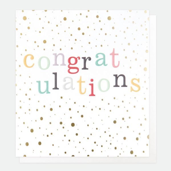 A spotty congratulations