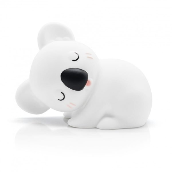 A WHite Koala LED night light that makes a great gift for a child's room or nursery.