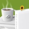 A fantastic sunflower bookmark on a long metal clip