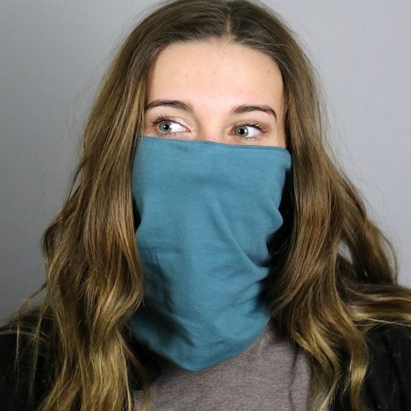 Denim Blue Snood Face Covering