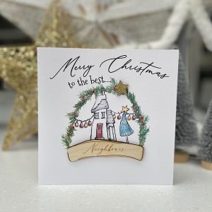 A brilliant Christmas card to send to your neighbours at Christmas time.