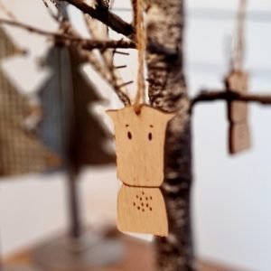 Little Wooden Reindeer Decoration