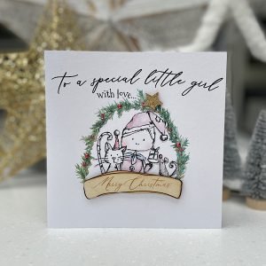 A brilliant Christmas card for a Special little girl.
