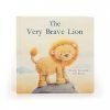 A sweet storybook from Jellycat with an image of a lion on the front of it. The book is called The Very Brave Lion.