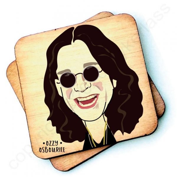 Ozzy Osbourne Character Wooden Coaster