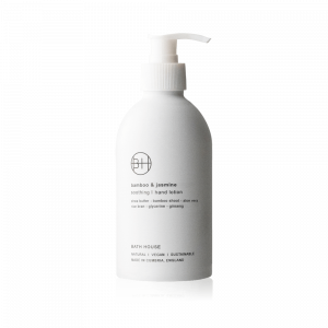 An aluminium bottle of Bamboo and Jasmine Hand Lotion by Bath House