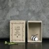 A sweet little porcelain bumble bee in a small mathcbox with the words I will always Bee there for you printed on it.