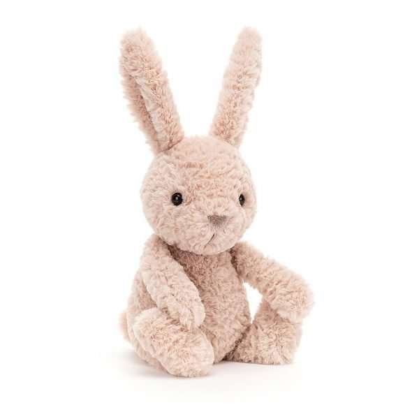 Jellycat Tumbletuft Bunny soft toy with soft coffee coloured tousled fur