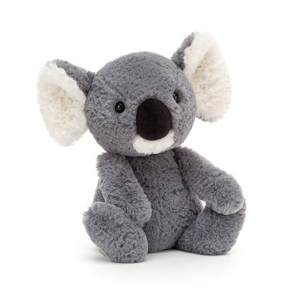 Jellycat koala soft toy with super soft grey fur and a velvet black soft nose