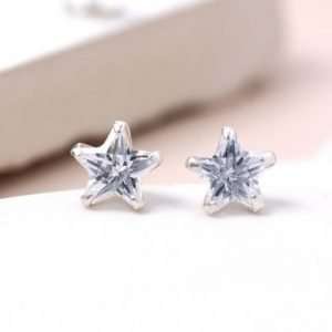 A lovely pair of crystal star studs