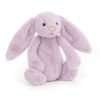 A small sized bashful lilac bunny from Jellycat. With long floppy ears, a cute triangle nose and a tubby tummy.