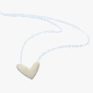 A gorgeous sterling silver chain necklace with a silver heart pendant that has been gold plated.