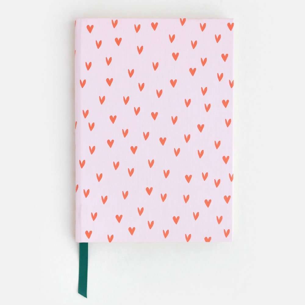 Mini Hearts Large Hardback Notebook from The Dotty House