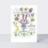 A sweet Easter card to a special Grandson featuring a lovely bunny and egg design. To a special grandson at Easter with love