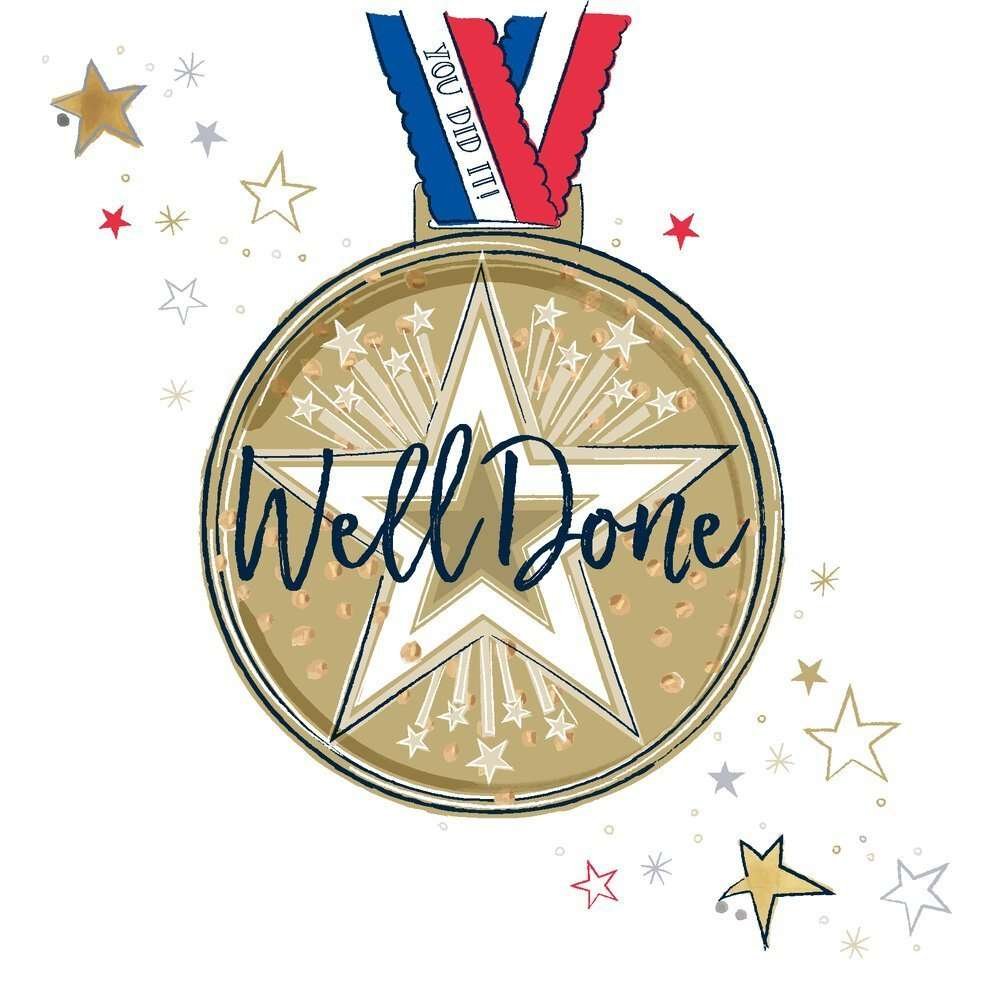 Well Done Medal Card by Katie Phythian from The Dotty House